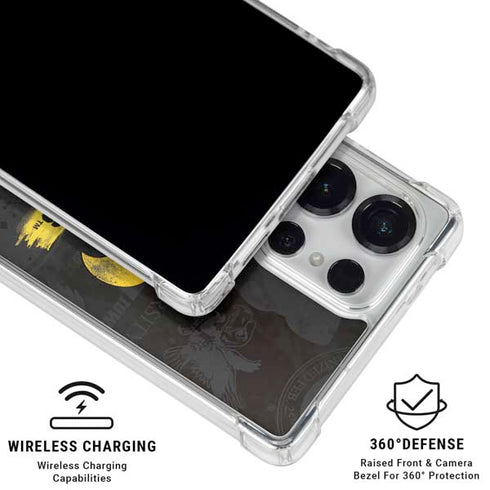 University of Iowa Hawkeyes Distressed Logo Galaxy S25 Ultra Clear Case